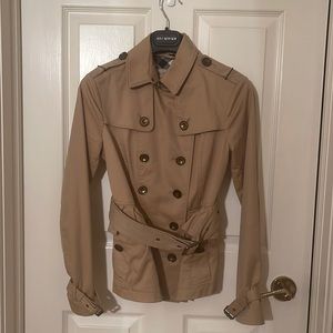 Burberry Brit Trench Coat, short, cotton, size 2